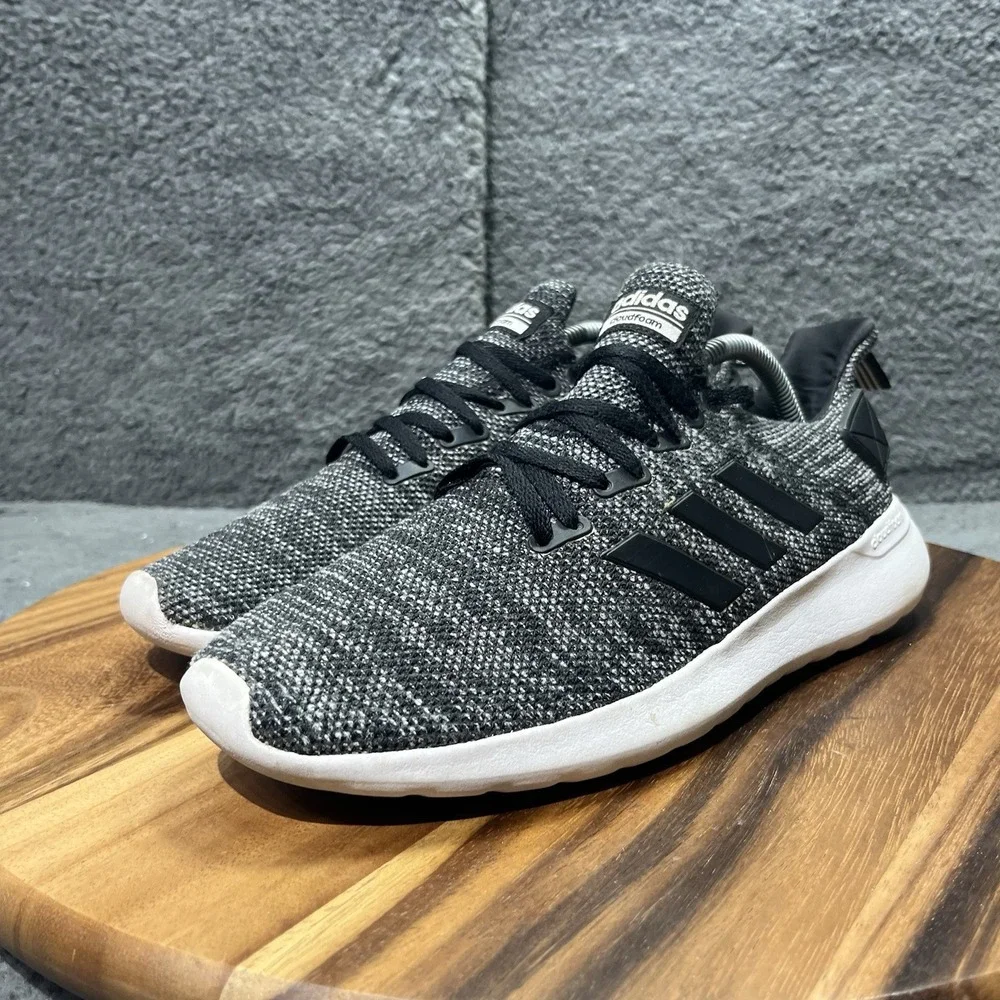 ADIDAS Mens Size 10 Gray‎ Lite Racer BYD Sport Sneaker Athletic Shoes NO INSOLES